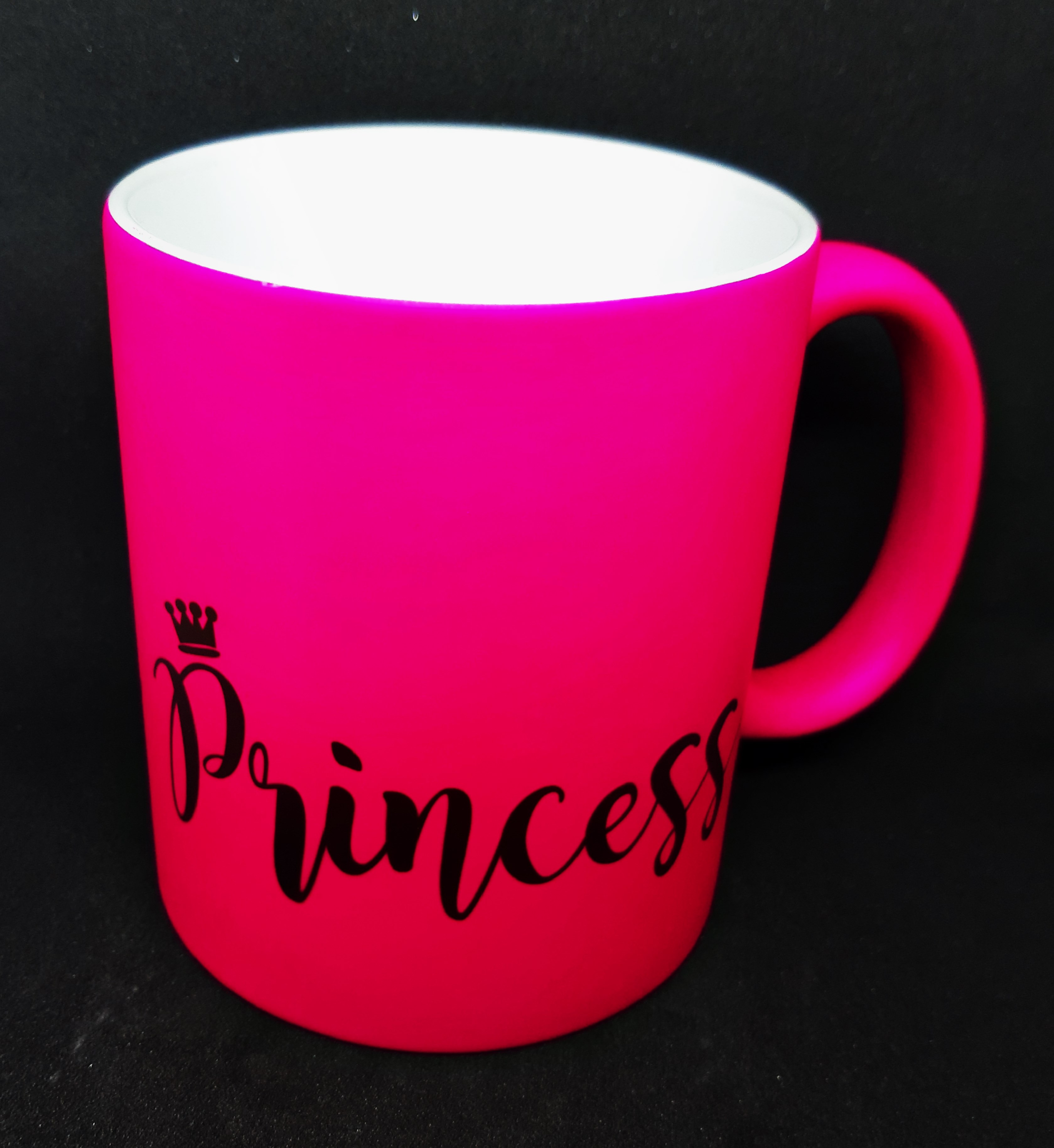 Pinke Prinzessinnen Tasse mit Namen